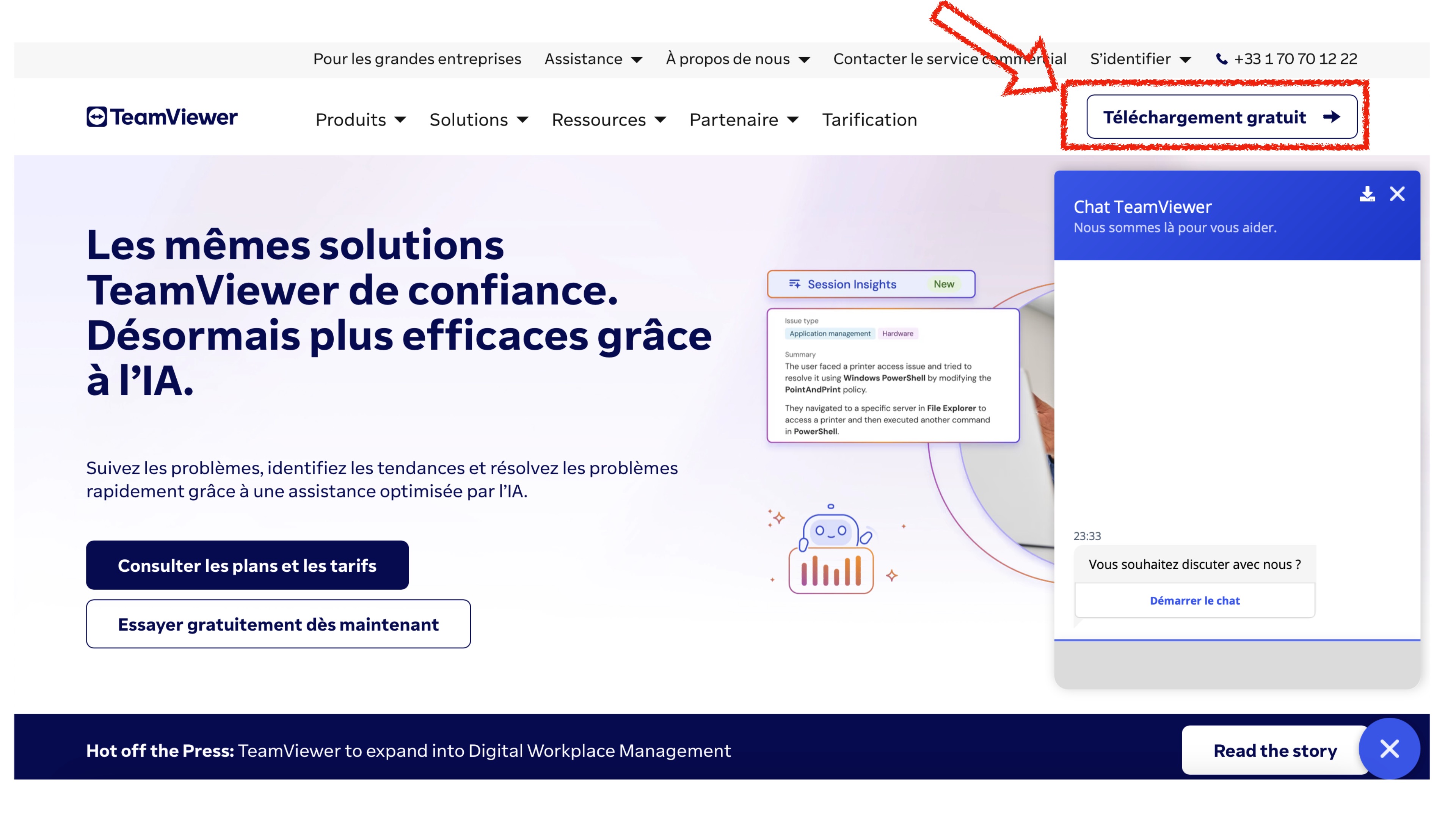 Étape 1 : Accéder au site officiel